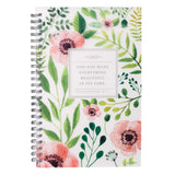 Christian Art Gifts Spiral Notebook: Everything Beautiful Ecc. 3:11, Gifts for Women, Prayer Journal, Christian Journal, 128 L