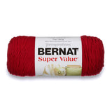 Bernat Super Value Yarn, 7 oz, Gauge 4 Medium Worsted, Cherry Red