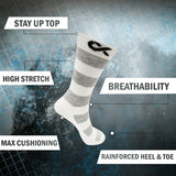 Xjarvis Rome Men'S Solid Calf Crew Combed Full Length Cotton Formal Socks Odour Free & Breathable Running Cycling & Gym Ideal For Home Office Wear Free Size (White),Pack of 9,,B0CQG6D53J