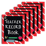 Teacher Created Resources Chalkboard Teacher Plan Book, 12-inch x 9.5-inch, Pack of 6 (TCR2119-6)