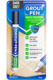 Grout Pen Dark Grey Tile Grout Paint Marker: Waterproof Tile Grout Paint Pen Colorant, Grout Shine Touch Up & Renew - Dark Grey,