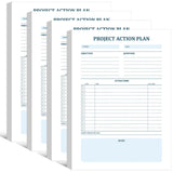 Maitys 200 Sheets 4 Pads Project Action Planner Notepad Project Management with Checklist Planning Pad 7 x 10 Inches Action Item