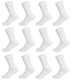 Mukhaksh Cotton White Calf Length Socks For Sports/Office/School/College/Gym/Casual Wear (Set Of 6 Pairs) (Heavy/Good Material U