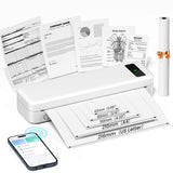 Portable Thermal Printer, A285M Bluetooth Portable Printers Wireless for Travel Home Use, Small Inkless Mobile Mini Compact Prin