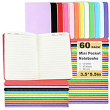 bllbiwin60 Pcs Small Pocket Notebook Bulk,A6 Lined Mini Journal,3.5X5.5 In