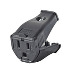 Leviton 0003W10200E 2 Pole 3 Wire Black Grounding Cord Outlet