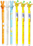 FunBlast Gel Pens for Writing Cartoon Design Lightweight Gel Pen with Comfortable Grip for Extra Smooth Writing, Stationery fo