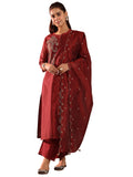 Libas Women'S Chanderi Silk Kurta Set (49465