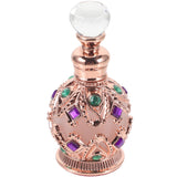 minkissy Empty Perfume Bottles Vintage Perfume Bottle, Empty Perfume Bottle Refillable Glass Bottle Vintage Empty Crystal Perfum