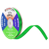 Mandala Crafts Green Satin Ribbon for Crafts - 50 Yds 3/8 Inch Green Ribbons for Gift Wrapping - Fabric Ribbons for Flower Bouqu