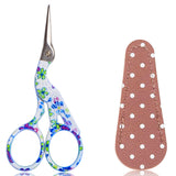 BIHRTC 3.6inch Small Craft Scissors Cross Stitch Knitting Scissors Sharp Stainless Steel Tip for Sewing Threading Crafting Needl