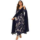 Gosriki Women'S Rayon Blend Printed Anarkali Kurta With Pant & Dupatta (Kanodiya Blue-Gs_Xxl_Blue_Xx-Large),Blue,2,B0DRNQV8CK