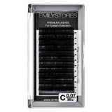 EMILYSTORES Eyelash Extensions 0.07mm Thickness C Curl Length 8-14mm Mixed Size Easy Fan Eye Lashes For Lash Extensions(0.07,C,M