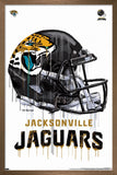 Trends International NFL Jacksonville Jaguars - Drip Helmet 20 Wall Poster, 22.375 x 34, Bronze Framed Version