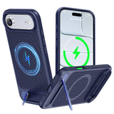 ZHOGTNEG for Magnetic Heat Dissipatio case for iPhone 17 Air, for MagSafe, Cooling Drop Protection, Adjustable Kickstand case, I