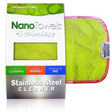 Nano Towels Stainless Steel Cleaner | The Amazing Chemical Free Stainless Steel Cleaning Reusable Wipe Cloth | Kid & Pet Safe |