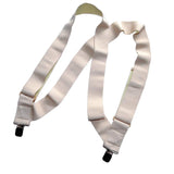 HoldUp HipClip Style underUps Tan 2 wide Suspenders for Men with our USA patented NoSlip Clips