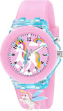 Oculus 3D Flying Unicorn Analog Kids Children Watch For Girls Boys Baby Girl Boy Gift Suitable Age 3-13 Years