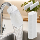 Faucet Filter Cotton Bags Fits Spouts 1.1inch & Under, Traps Limescale, Rust & Sediment, High Density SplashProof Universal Fauc