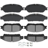 AUTOMUTO D906 & D995 8pcs Front Rear Ceramic Pads Brake fit For 2004-2010 For Toyota For Sienna
