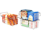SUZLON 3Pack Adjustable Freezer Organizer Bins - Stackable & Hanging for 7 Cu.Ft Chest Freezer