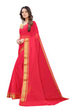 Gosriki Women'S Chiffon Saree With Blouse Piece (Chutki Pink_Pink),Pink,,B095WBYR71
