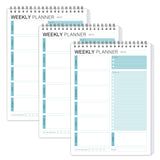 3PC Weekly Planner Notepad,Spiral To Do List Undated Planning Pad, Weekly Organizer for Students, Weekly Agenda for Work & Daily