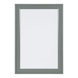 DesignOvation Bosc Decorative Framed Magnetic Dry Erase Board, Gray, 18.5x27.5