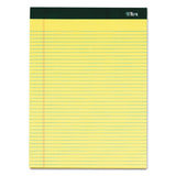 Tops 63376 Notepads,Narrow Ruled,100 Shts,8-1/2-Inch X11-3/4-Inch,6/Pk,Canary