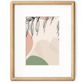 Axeman 8x10 Picture Frame Matted to 5x7, Oak Wood, Tempered Glass, 1 Pack