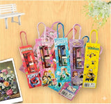 Eclet 8010 Combo Kit Stationery Set for Girls 6 Pcs Cute School Stationery Kit | Complete Kids Writing & Accessories Set (Mult