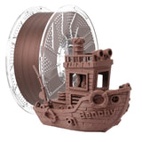 Chitu Systems Wood PLA Filament 1KG, Real Walnut Wood Fibers Filled 3D Printer Filament, Using Reusable Spool Compatible with Ba