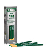 Dixon 00074 China Markers, Green, 12Pack