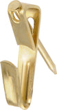 Hillman HangingHardware 42083 Brass Conventional Picture Hangers (20lb), No Size, 50 Piece