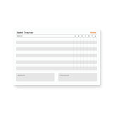 Notsu Weekly Habit Tracker Notepad | Goals Planner Pad and Self Care To Do List | 50 Tear Off Pages, 8.5 x 5.5