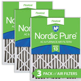 Nordic Pure 20x20x2 (19 1/2 x 19 1/2 x 1 3/4) Pleated MERV 13 Air Filters 3 Pack