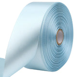 RIUNBB Sky Blue Solid Satin Ribbon 1-1/2 Inch 50 Yards Solid Polyester Fabric Ribbon for Gift Wrapping Wedding Christmas Baby Sh
