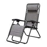 Caravan Sports Zero Gravity Outdoor Portable Folding Camping Lawn Deck Patio Pool Recliner Lounge Chair for Adults, Adjustable H