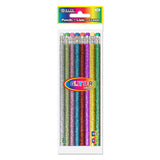 BAZIC Wood Pencil Glitter Metallic Pencils, Latex Free Eraser, Unsharpened Rewards Glitter Pencil for Kids Student Artist (8/Pac