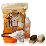 Pairamedics Shoe Cleaning Kit White Shoe Cleaner Kit 8oz with 2 Microfiber Shoe Brush & Pot Perfect Sneaker Cleaner Kit, Ugg Cle