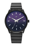 Fastrack Vyb Arcane With Quartz Analog Purple+Black Dial Black Stainless Steel Strap Watch For Men - Fv30047Nm01W