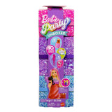 Barbie Party Unboxed Doll & Accessories, Glam Party Series with 10 Surprises Including Color-Change, Red Sparkle Doll
