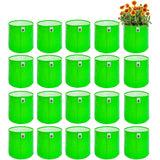 Anandi GreenS Hdpe Uv Protected 260 Gsm Round Green Colour Plants Grow Bags Suitable For Terrace And Vegetable Gardening 6X6 In