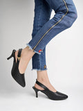 Shoetopia Side Buckle Detailed Black Pumps For Women & Girls /Uk5,Black,5,B0CHVY2SH4
