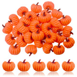 LOPURO Pumpkin Resin Flatback Charms, 50Pcs Mini Pumpkin Charms Fall Theme Resin Embellishments Thanksgiving Halloween Pumpkins
