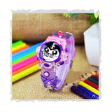 Shocknshop Digital Flashing Light With Music Kids Children Unisex Watch For Girls Perfect For 5-12 Years -W331 (Purple Kuromi)