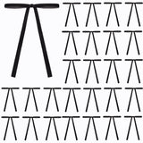 Meseey 30 Pcs Black Velvet Christmas Bows 5 x 7 Inch Rustic Vintage Wedding Velvet Ribbon Gift Bows for Tree Wreath Garland Home