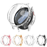Seltureone 5+5 Pack Bling Case Compatible with Samsung Galaxy Watch 7 40mm Case with Tempered Glass Screen Protector, All-around