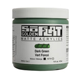 Golden SoFlat Acrylics, Dark Green (16 fl. oz./ 473 ml Jar)