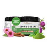 Live Conscious Beyond Greens Superfood Powder - Delicious Debloating Super Greens Powder - Matcha Greens Blend w/Chlorella, Echi
